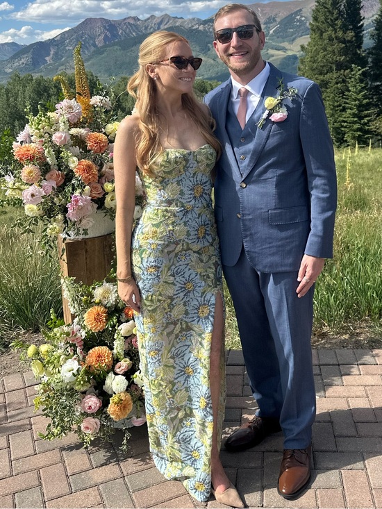 Bronx and Banco Dresses & Skirts - Bronx and Banco Valentina Floral Maxi Dress in Pastel Blue and Yellow